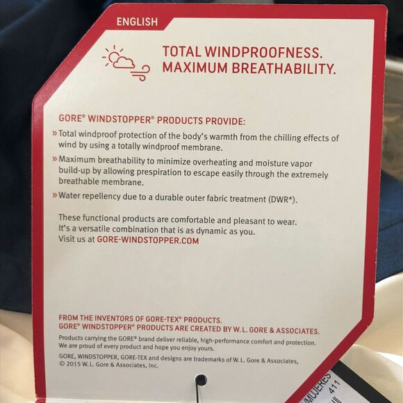 Under Armour Gore Windstopper XL Vest Jacket Women Navy - Picture 9 of 13